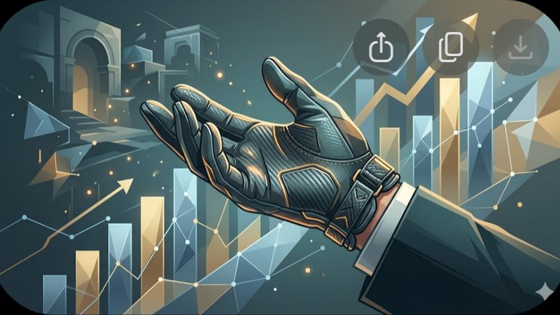 Стильная иллюстрация премиальных перчаток CS2 для статьи об инвестициях в скины игры